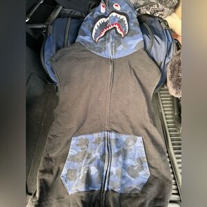 BAPE Shark Sleeveless Hooded Jacket - XXL